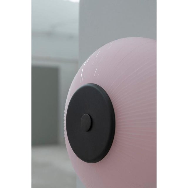 Nickel Soft Rose Opal Glass Candy Eyes Wall Lamp by Magic Circus Editions For Sale - Image 10 of 12