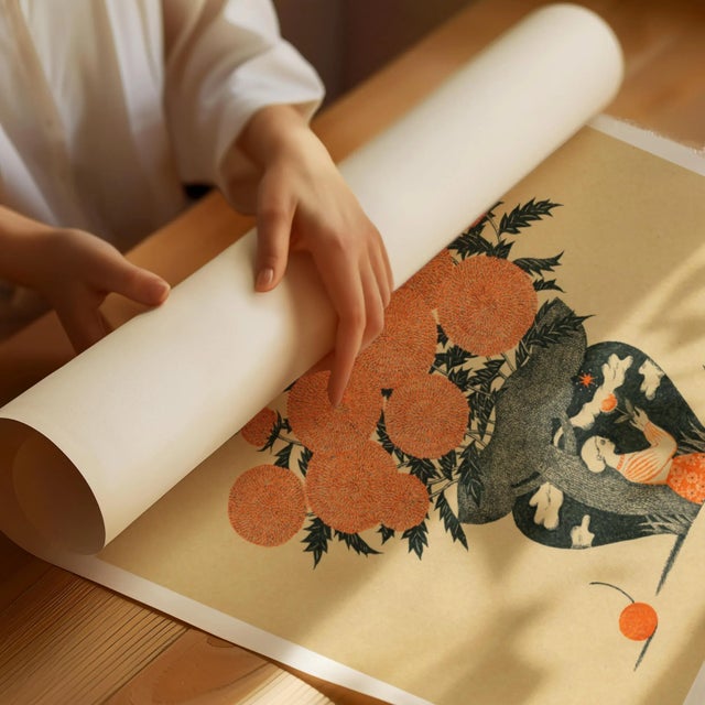 Contemporary Art Print by Sugimoto Sanae "Evening Light" For Sale - Image 6 of 9