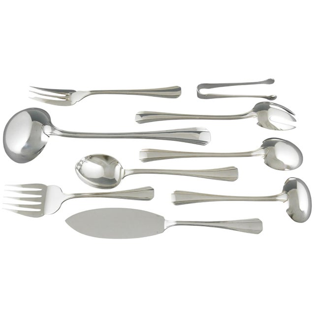 Art Deco Flatware Set by Luc Lanel for Christofle, 1936, Set of 117 For Sale - Image 3 of 9