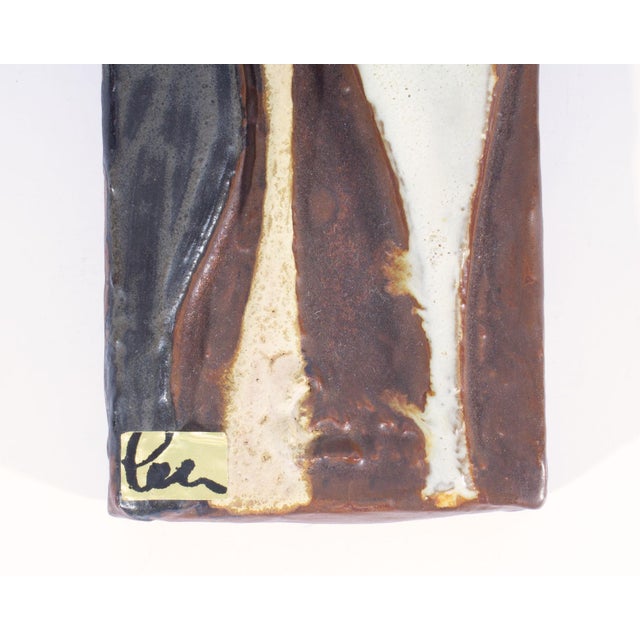 Mid 20th Century Helmut Friedrich Schäffenacker German Ceramic Wall Plaque For Sale - Image 5 of 8