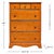 Mid-20th Century Maple "Chest-O-Lite" Dresser & Secretary Desk Combo For Sale - Image 13 of 18