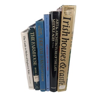 Set of 6 Vintage European Castles, Historic Houses & Architecture Books For Sale