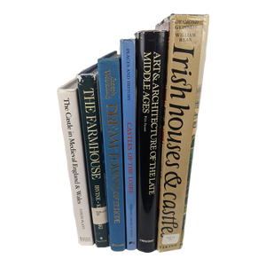 Set of 6 Vintage European Castles, Historic Houses & Architecture Books