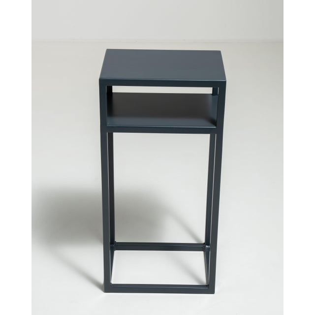 Early 21st Century Poland Black Wood Side Table For Sale - Image 12 of 15