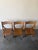 1970s Set of 3 Vintage Modern Folding Wooden Chairs – Sculptural Slat Seat For Sale - Image 5 of 9