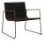 Andreu World Trenza Metal Armchair in Black For Sale