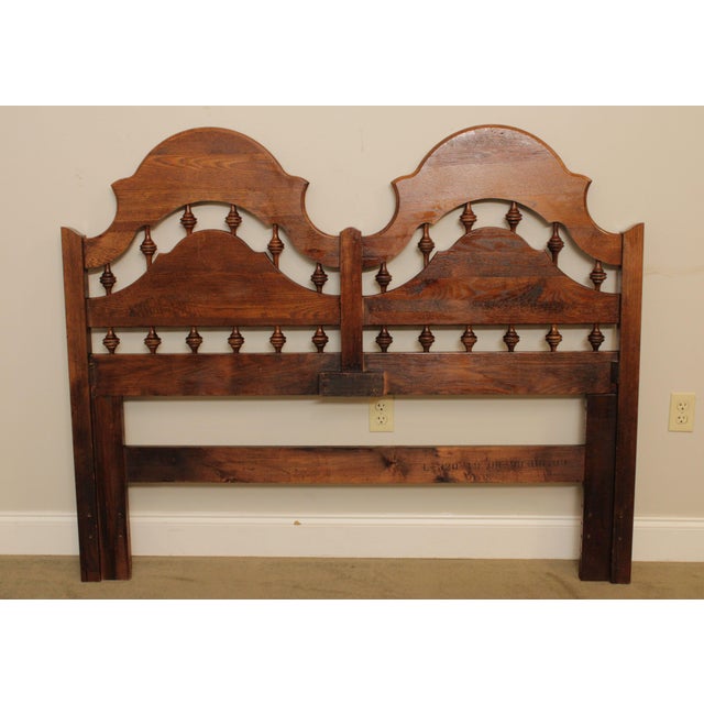 Thomasville French Country Style Vintage Oak Full or Queen Headboard