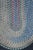 Vintage Woven Braided Geometric Oval Area Rug Runner Mat 84" For Sale - Image 10 of 14