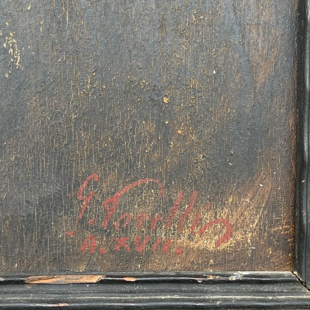 Portrait Man in a Suit, Late 19th Century, Oil on Plywood For Sale - Image 5 of 10