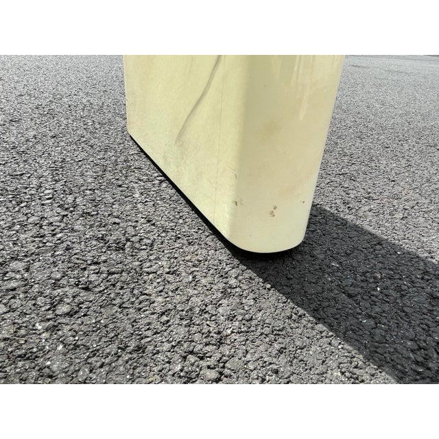 Art Deco Postmodern 1980s Waterfall Console Table in Karl Springer Style For Sale - Image 3 of 6