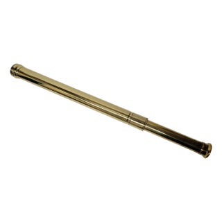 Solid Brass Ship Captains Telescope For Sale