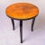 1930s French Art Deco Round Burl Wood Side Table With Black Legs For Sale In Detroit - Image 6 of 11