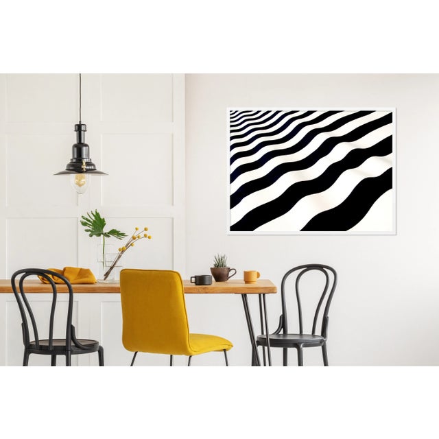 Contemporary Wave (L) by Geoffrey Baris, Art Print in White Frame, Medium For Sale - Image 3 of 4