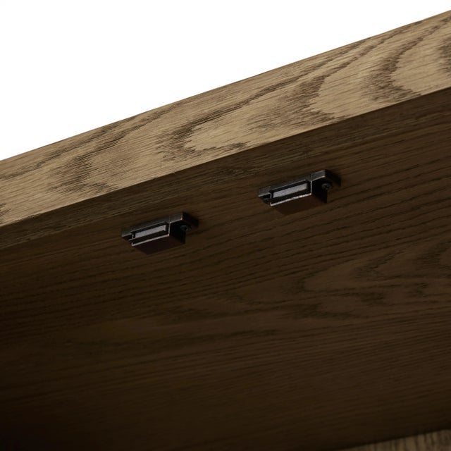 Four Hands Millie Panel & Glass Door Double Cabinet, Solid For Sale - Image 12 of 12