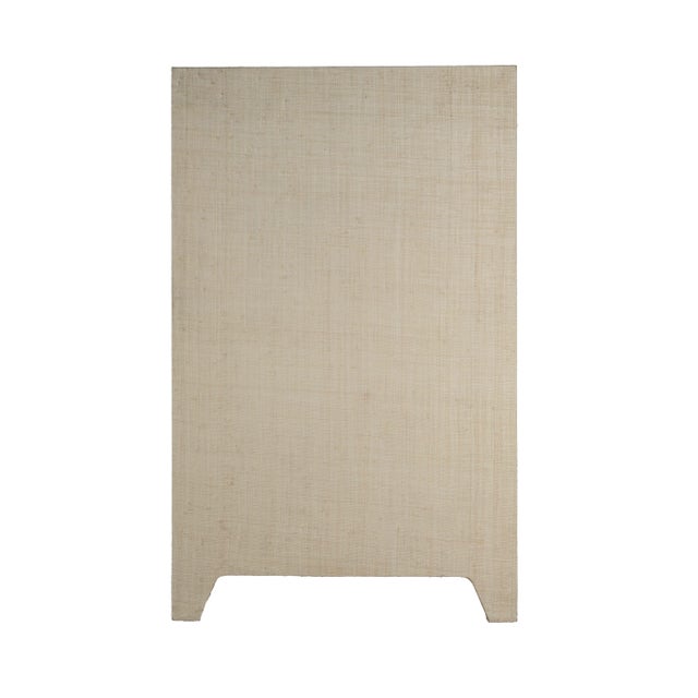 Spritely Home Accent Furniture Bar Harbor Raffia 4 Door 70" Sideboard, Natural For Sale - Image 4 of 7