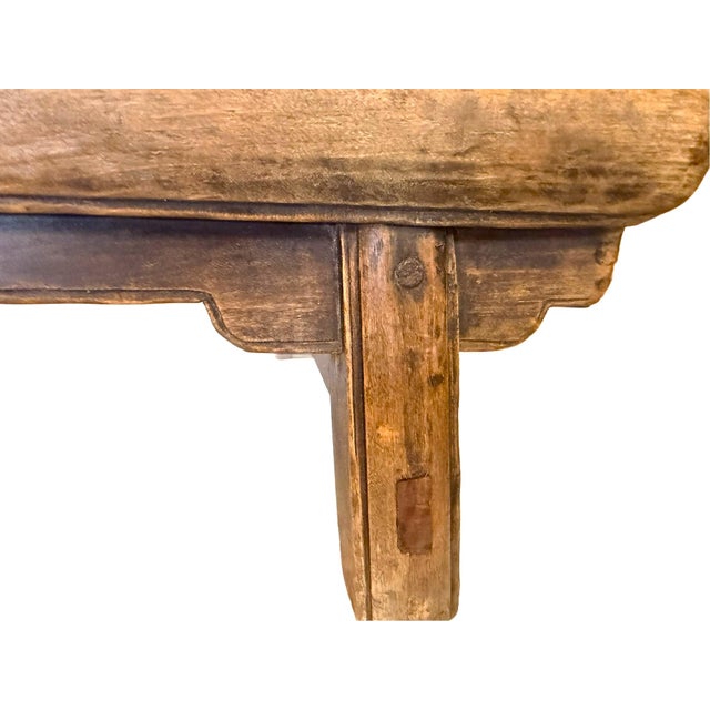 Brown Antique Chinese Low Country Footstool For Sale - Image 8 of 16