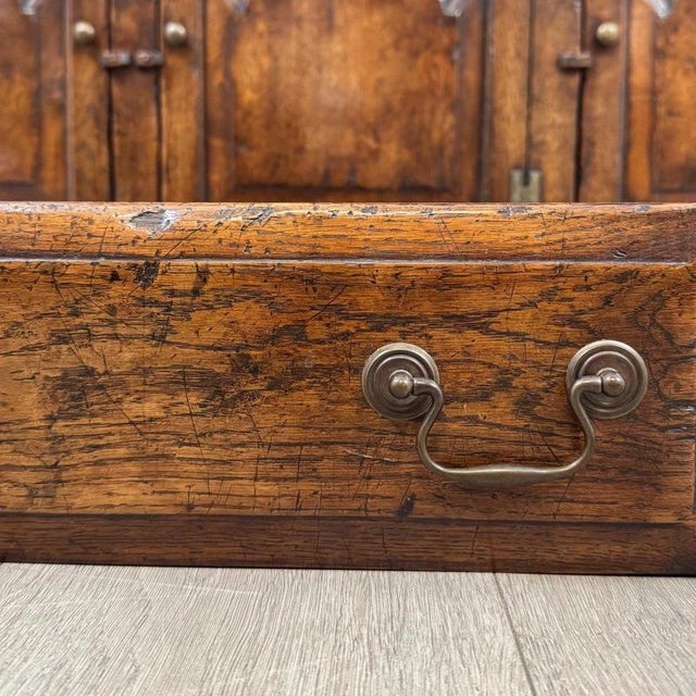 Wood Antique English Traditional Oak Dresser, 1900s For Sale - Image 7 of 13