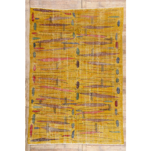 Zeki Muren Vintage Turkish Sivas Rug, 07'04 X 10'06 For Sale - Image 10 of 10