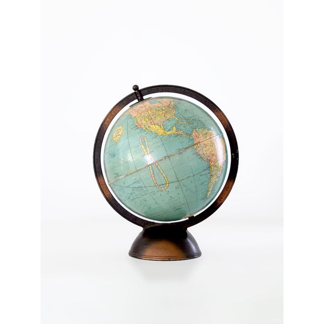 Vintage Replogle Globe Circa 1930 For Sale - Image 6 of 12