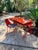Modern Red Lacquered Desk and Chair For Sale - Image 11 of 14