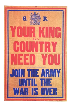 1980 Your King and Country Need You Screenprint Poster