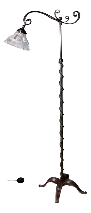 Arts and Crafts Telescopic Floor Lamp, 1900s