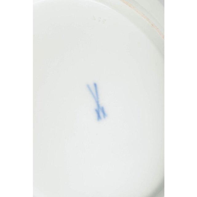 German Deep Porcelain Plates from Meissen, Set of 3 For Sale - Image 4 of 5
