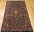 Red Vintage Kashan Rug, Hand-Knotted Wool & Cotton, Floral Pattern, Navy & Brick-Red, 4x6 For Sale - Image 8 of 16