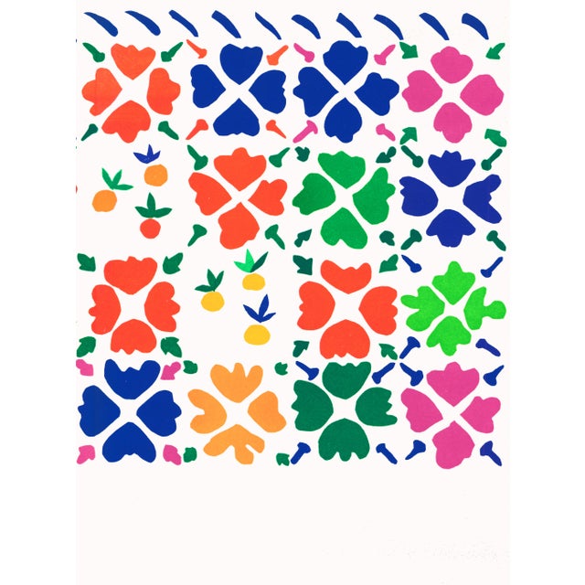 Abstract 1958 Lithograph "Décoration Fruits" (Fruit Decoration) After Henri Matisse For Sale - Image 3 of 5
