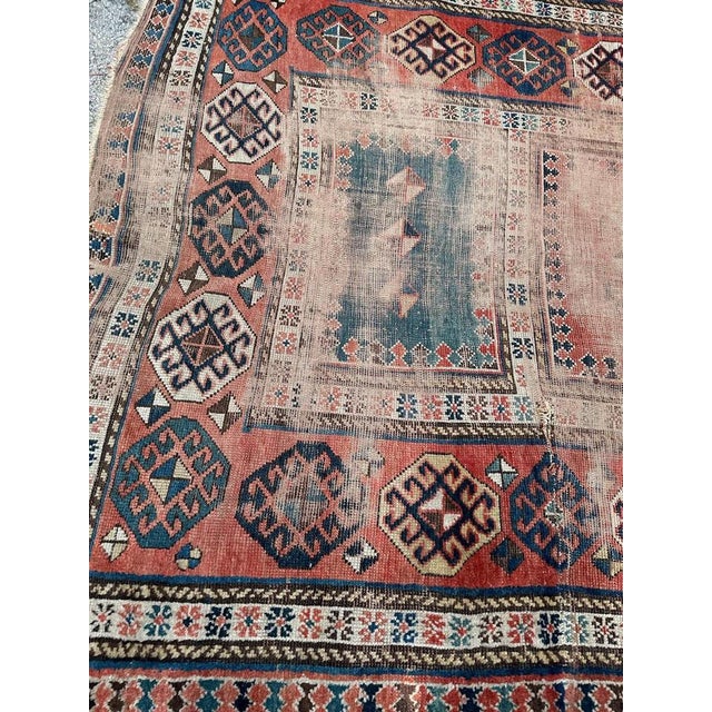 Vintage Distressed Kazak Rug For Sale - Image 16 of 18