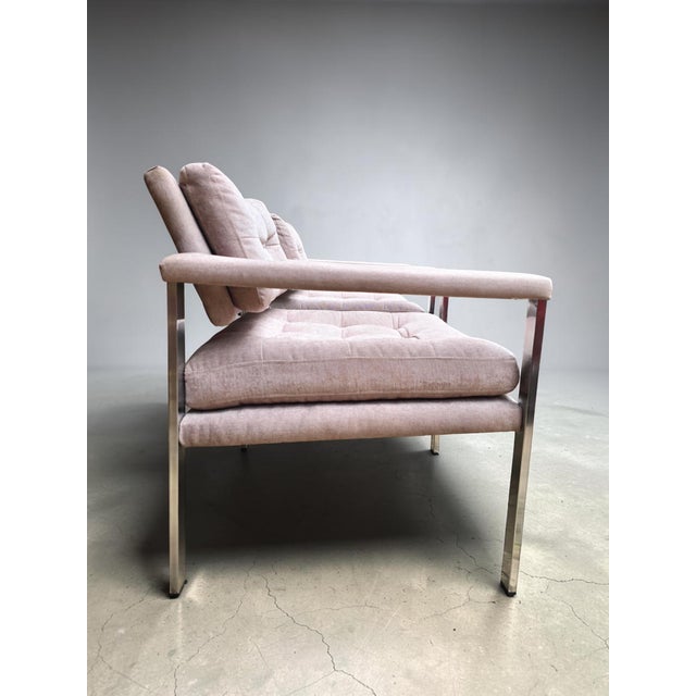 1970s Pair of Lounge Chairs Style of Milo Baughman For Sale - Image 12 of 13
