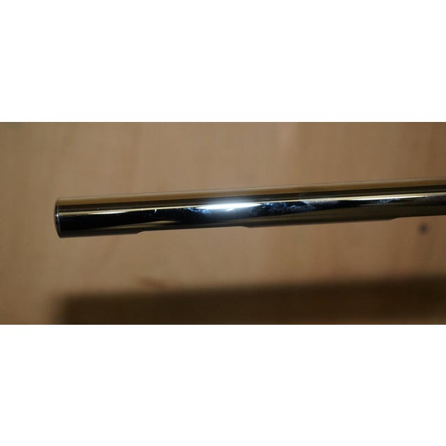 Height Adjustable Bankers Floor Lamp with Articulated Arm in Chrome For Sale - Image 5 of 15