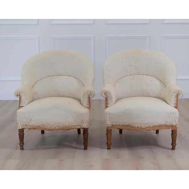 Pair of 20th Century French Chairs, Ready to Upholster For Sale - Image 9 of 13