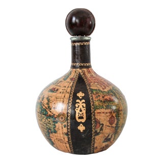 Vintage Italian Map Decanter For Sale