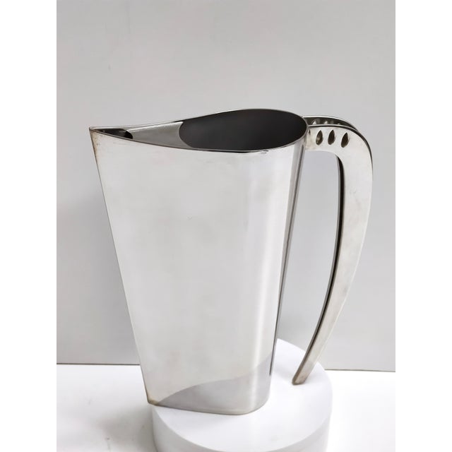 1980s Silver-Plated Brass Jug Kanye by Lino Sabattini, Italy, 1970s For Sale - Image 5 of 13
