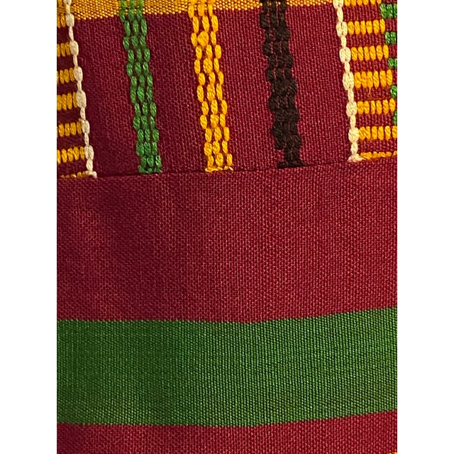African Vintage African Design Sherma Turkish Cotton Pillow For Sale - Image 3 of 5