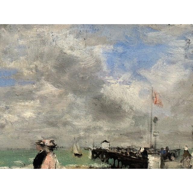 1960s Francois Gall Treport Signed Original Impressionist Seascape Painting, Framed For Sale - Image 4 of 10