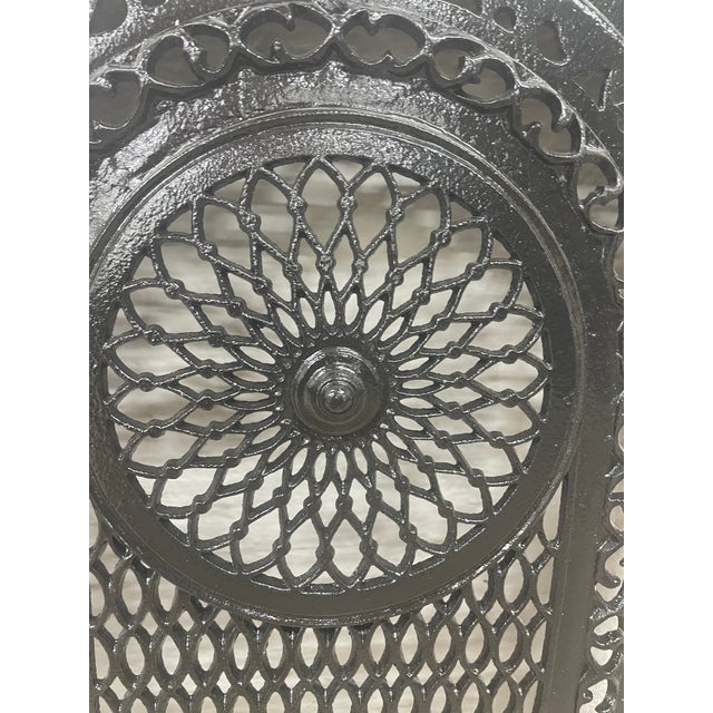 Late 19th Century Late 19th Century French Quarter Cast Iron Fireplace Surround & Summer Cover 27" X 23" For Sale - Image 5 of 7