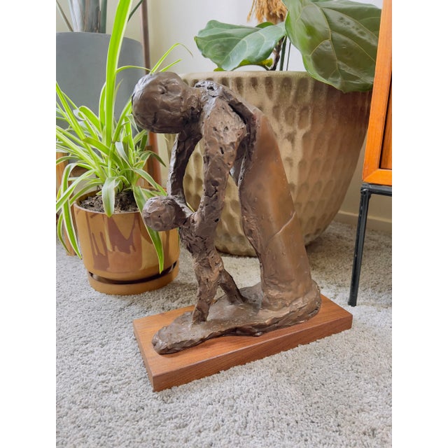 “Adult and Child” Modern Abstract Figurative Sculpture by Peter Lipman-Wulf 1965 For Sale - Image 4 of 12