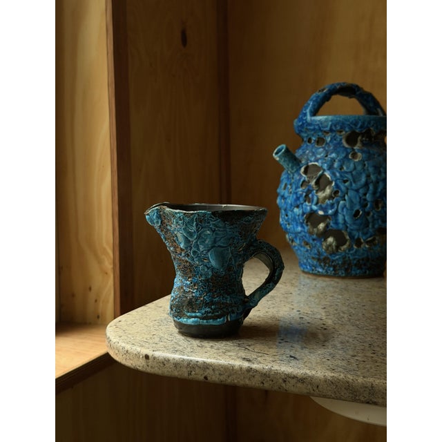 Handcrafted Ceramic Jug and Cups from Le Cyclope Annecy, France, 1960s, Set of 3 For Sale - Image 13 of 18