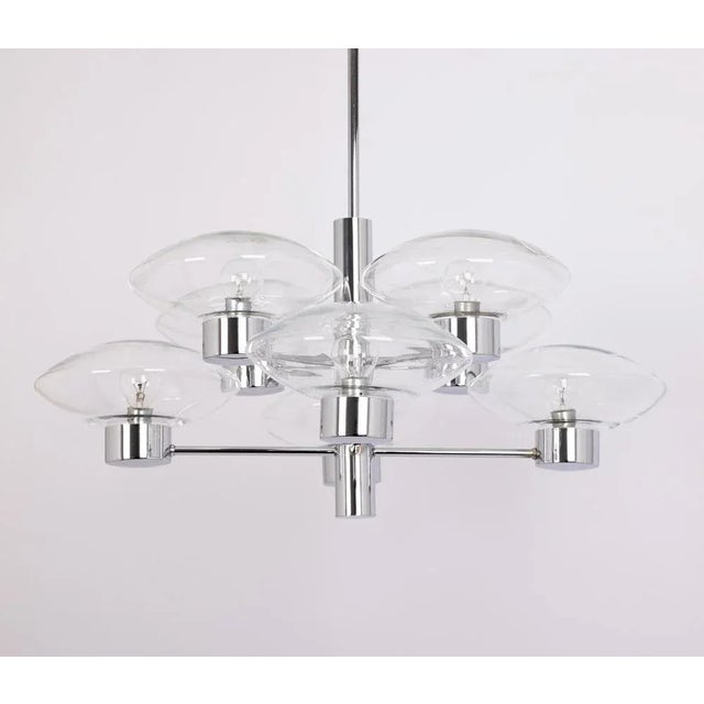 Mid-Century Orbital Pendant Lamp attributed to Kaiser Idell / Kaiser Leuchten, Germany, 1970s For Sale - Image 10 of 13
