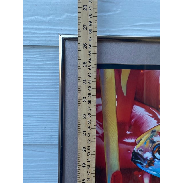 Mid-Century Modern Vintage 1988 Gary Pruner Tower Gallery Exhibition Framed Poster For Sale - Image 3 of 6