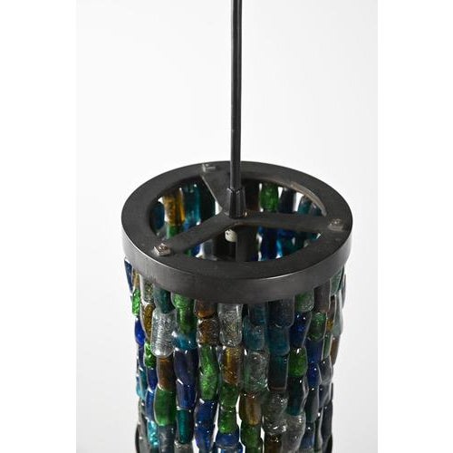 Black Vintage Pendant Light in Brass For Sale - Image 8 of 11