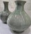 Vintage Thai Celadon Green Crackle Glaze Ceramic Vases — A Pair For Sale - Image 4 of 17