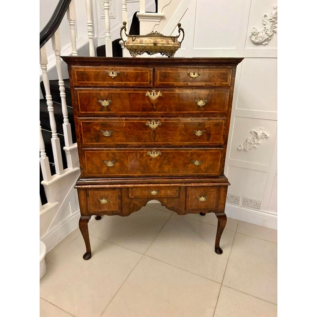 Antique Early 18th Century George I Walnut Chest on Stand, 1720s For Sale - Image 14 of 14