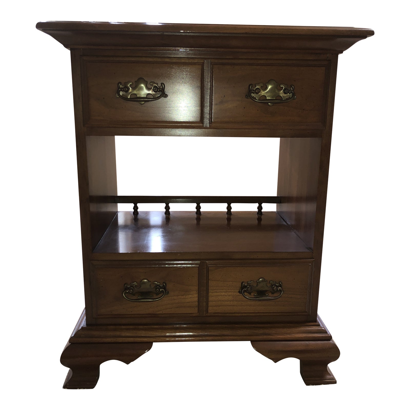 1980s Harden Cherry Wood Nightstand Chairish
