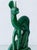 Green Art Deco Emerald Green Ceramic Deer Sculpture by Charles Lemanceau for Saint-Clément, France, 1930s For Sale - Image 8 of 14