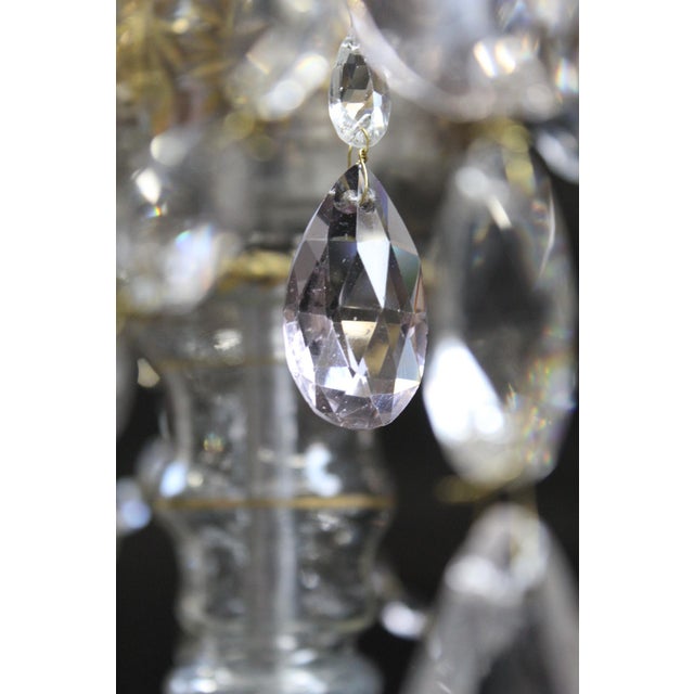 Neoclassical Chandelier in Bronze and Crystal For Sale - Image 5 of 18