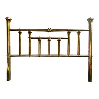 20th Century Brass King Size Headboard For Sale