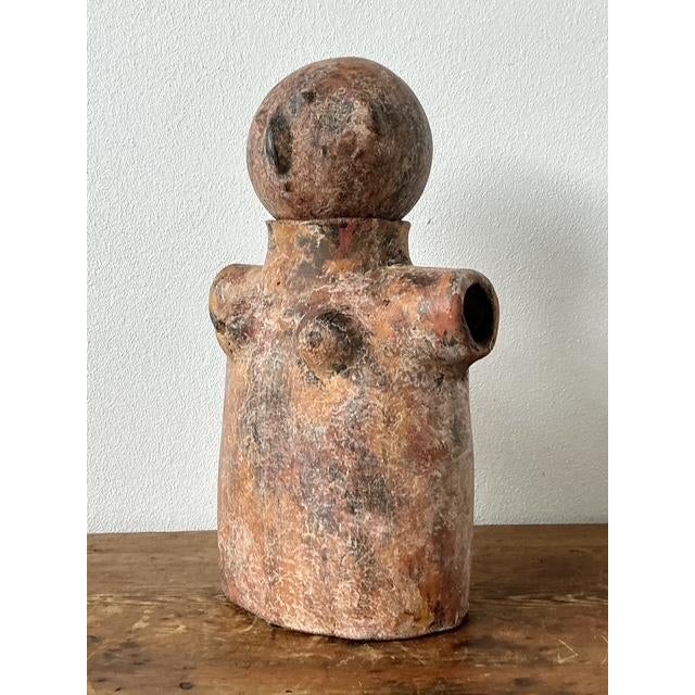 Vintage Boho Abstract Terracotta Figurative Sculpture For Sale In West Palm - Image 6 of 12